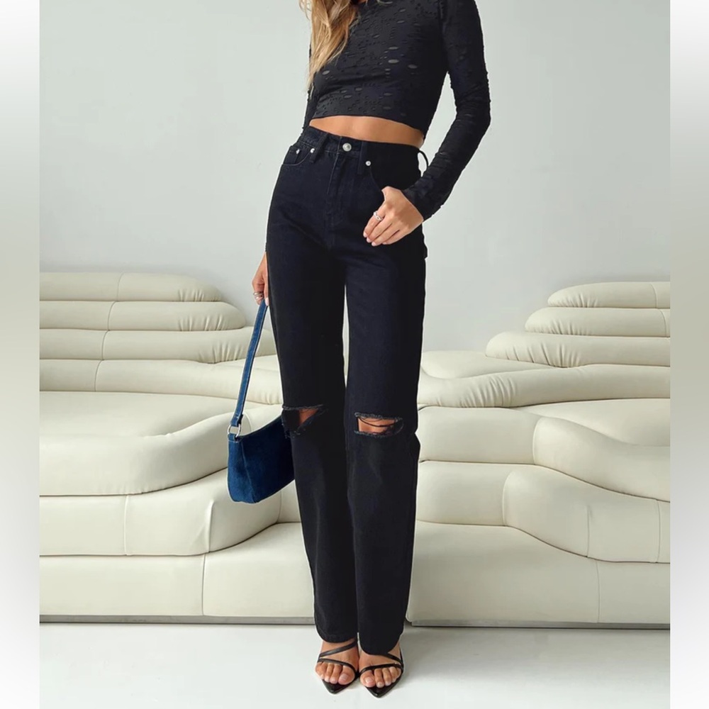 Princess Polly Button Fly Jeans